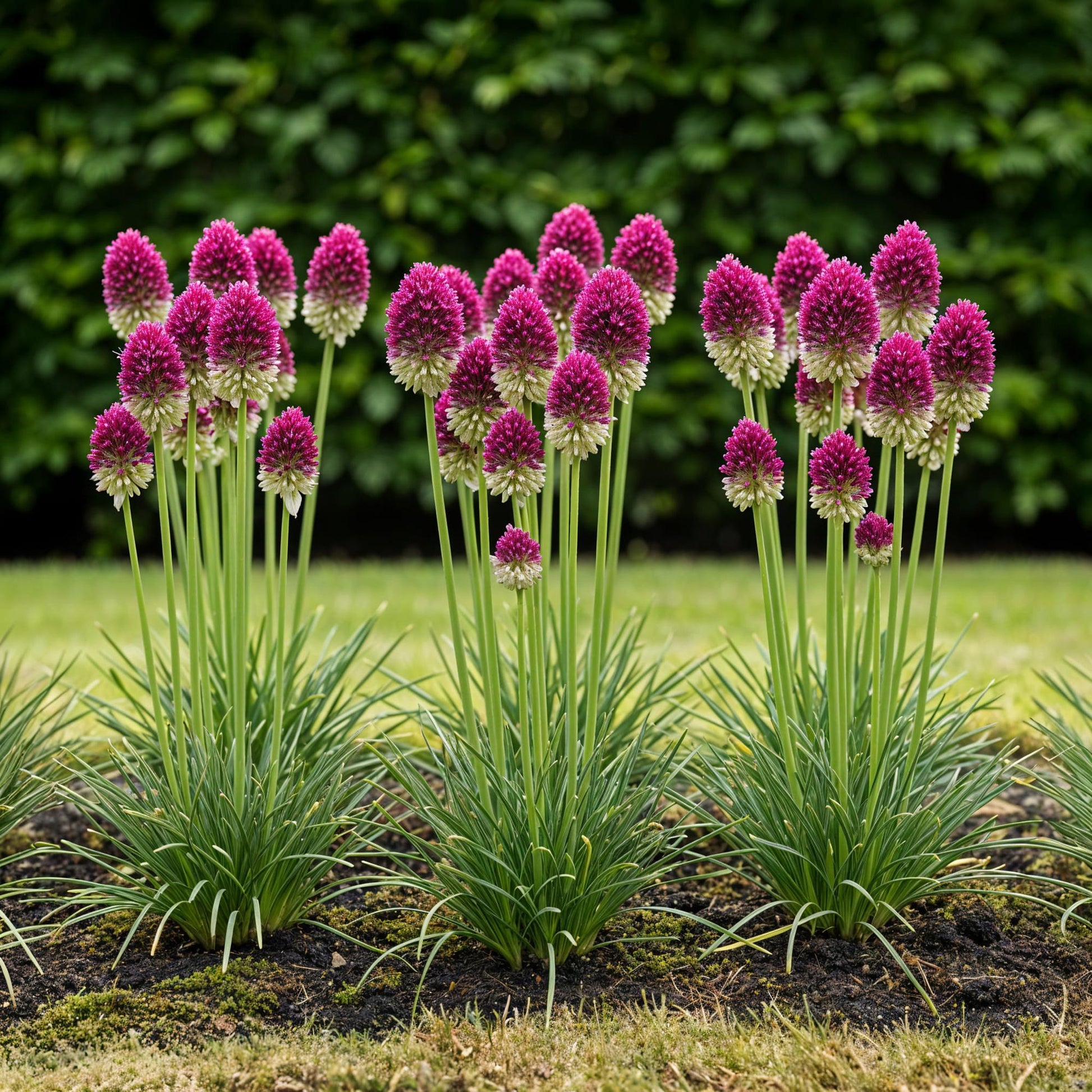 GreenboutiQ - Blumenzwiebeln - Allium Sphaerocephalon - Farbe Lila - 100 Stück - Zwiebelgröße 5/6 - XXL Pack 