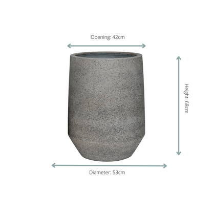 Pot Harith High L Dioriet Grey - D53 x H68 