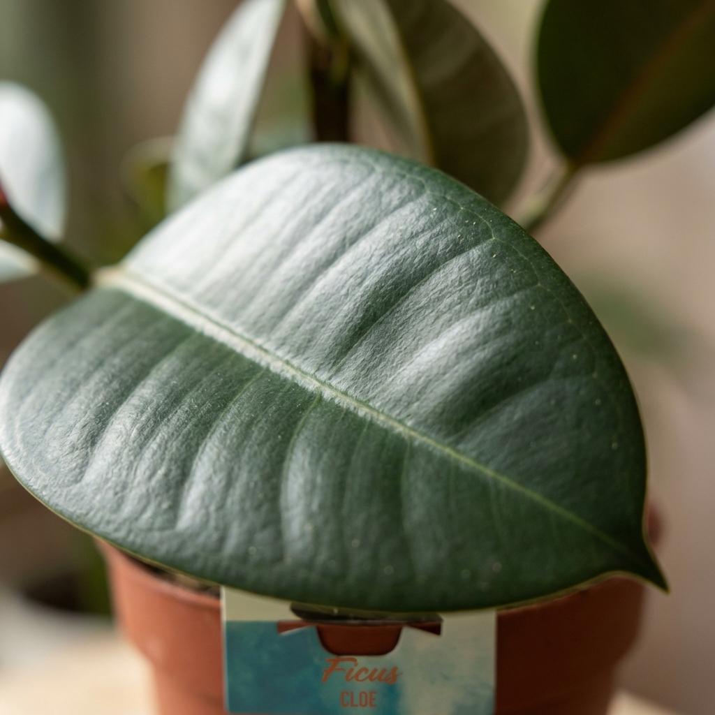Green boutiQ - Zimmerpflanze - Gummibaum - Ficus Elastica Cloe - Grün - Pflegeleicht - 1 Pflanze - Topf 19cm - Höhe 65cm 