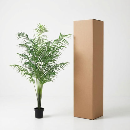 Kentia Palme Kunstpflanze 170cm – Große Kunstpalme Deko Pflanze – Pflegefreie Zimmerpflanze für Wohnzimmer Büro & Empfangsbereich