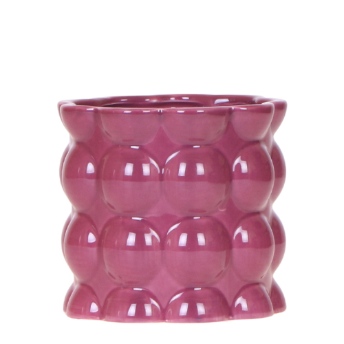 Kolibri Home | Cotton Shine Übertopf - Purple - Ø9cm 