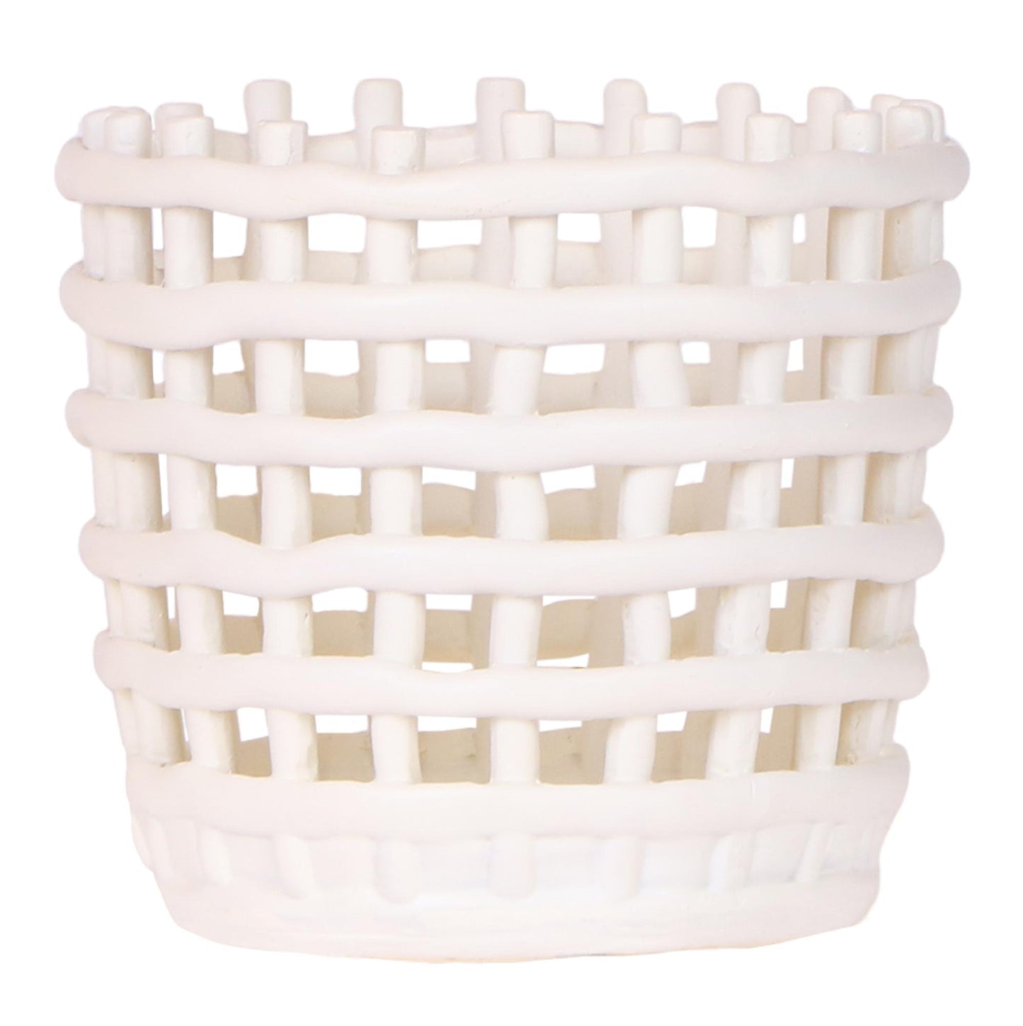 Mesh Ziertopf Ø12cm – Moderner Pflanztopf mit Strukturdesign – Dekorativer Übertopf für Zimmerpflanzen Kräuter & Sukkulenten