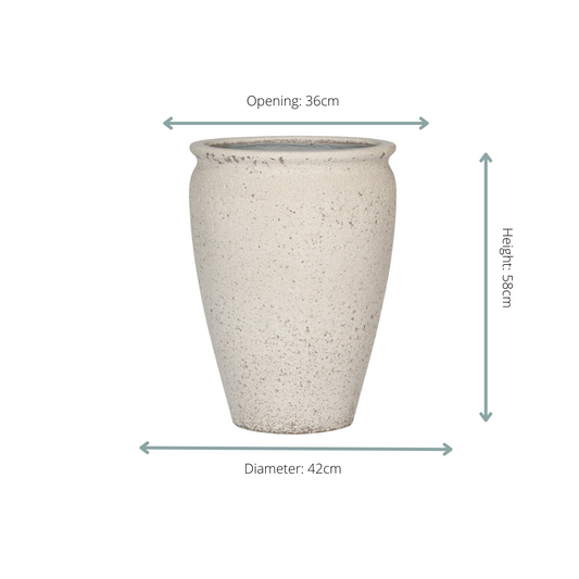 Pot Artemis Chalk White - S D42 x H58 