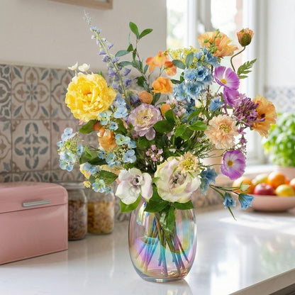 Kunstblumenstrauß - Soft Spring Deluxe - Real Touch - 18 Stiele - ↑ 85 cm 