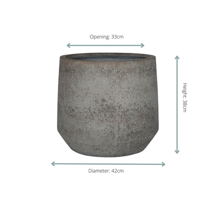 Pot Harith M Dioriet Grey - D42 x H38 