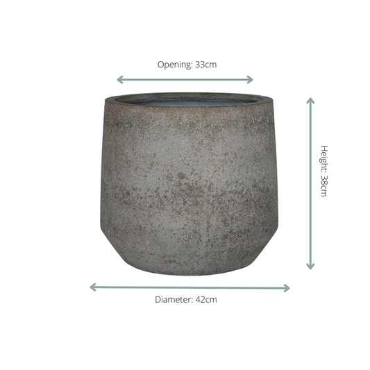 Pot Harith M Dioriet Grey - D42 x H38 