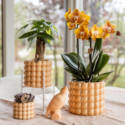 Kolibri Home | Pflanzenständer - Weißer Metall-Pflanzenständer Ø12cm 