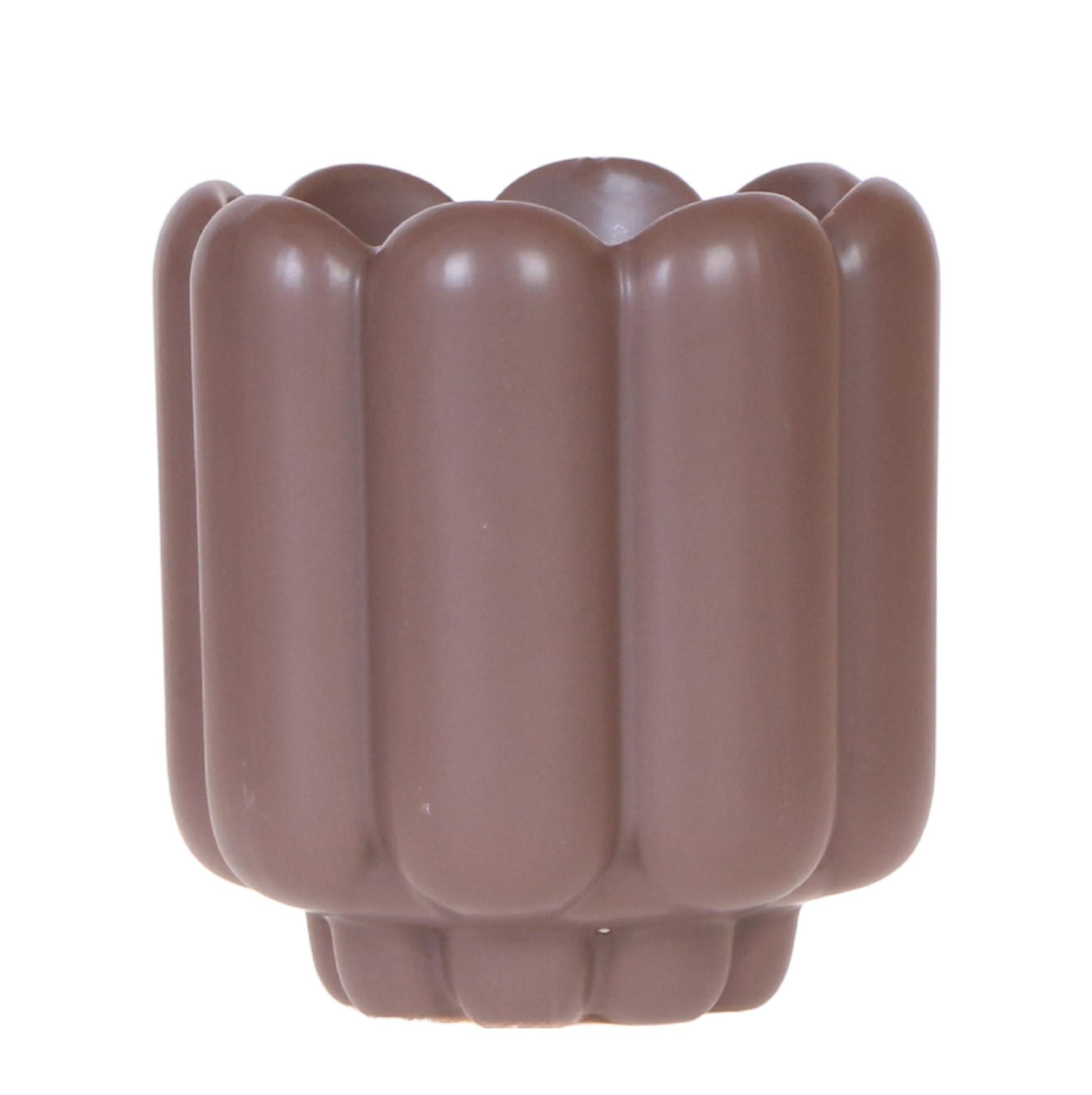 Kolibri Home | Retro-Ziertopf - Brown - Ø9cm 