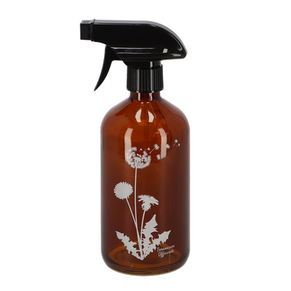 Wasser Sprühflasche Wildblume – Braun – S – 8,8 cm x 7,5 cm x 21 cm – Handlicher Pflanzensprüher mit Blumendesign – Für Zimmerpflanzen & Stecklinge