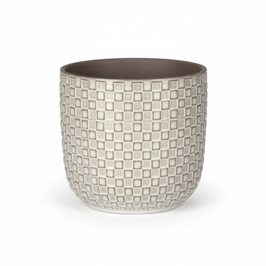 Pot relief wit D13,5 