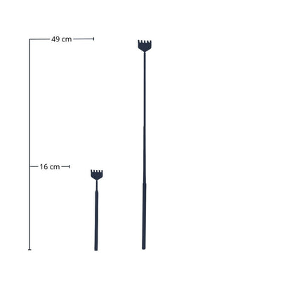 Flaschengarten-Harke – Teleskop 16–49 cm – Edelstahl – Präzisionswerkzeug für Terrarien, Mini-Gärten & Aquascaping 