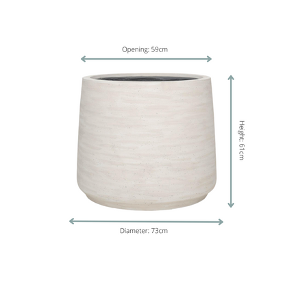 Jumbo Patt Ivory Washed - D73xH61 