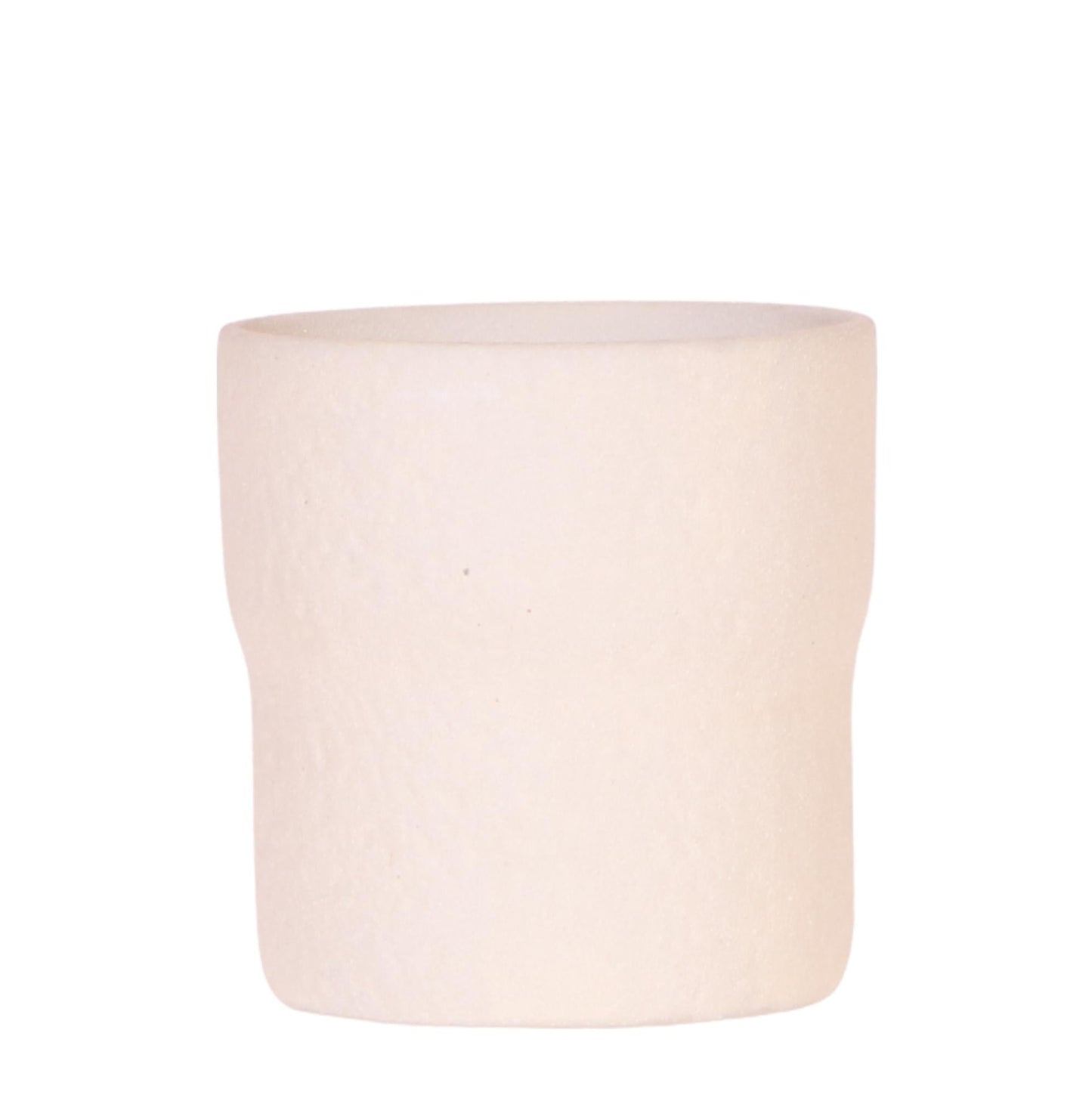 Rustic Zierpflanztopf - White - Ø9cm – Minimalistischer Dekotopf im Slow Living Stil – Natürliche, ruhige Wohnatmosphäre 
