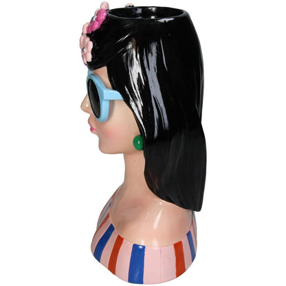 Vase Fashion Lady 'Anna' 30cm – Polyresin-Dekovase in Modedesign – Stilvolles Kunstobjekt & Wohnaccessoire für modernes Interieur 