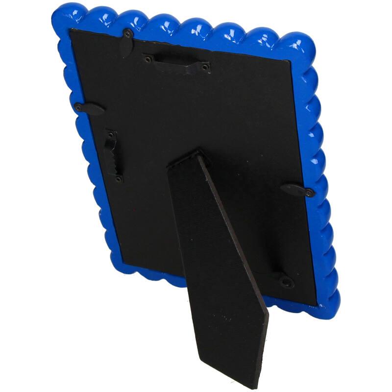 Bilderrahmen Perlen Polyresin – Blau – Eleganter Fotorahmen für Fotos 3x18cm – Stilvolle Deko 