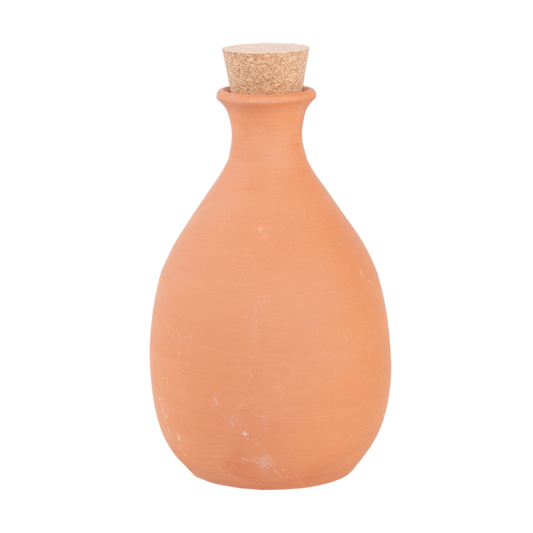 Bewässerungssystem Olla S – Terrakotta Pflanztopf zur Wasserspeicherung – 15,2x26,5cm – Effiziente, natürliche Bewässerung für Garten & Balkon – Spart bis zu 70 % Wasser 