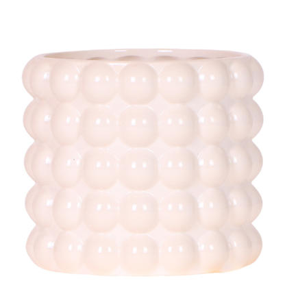 Kolibri Home | Poppy Ziertopf - White - Ø12cm 