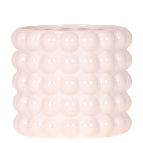 Kolibri Home | Poppy Ziertopf - White - Ø12cm 