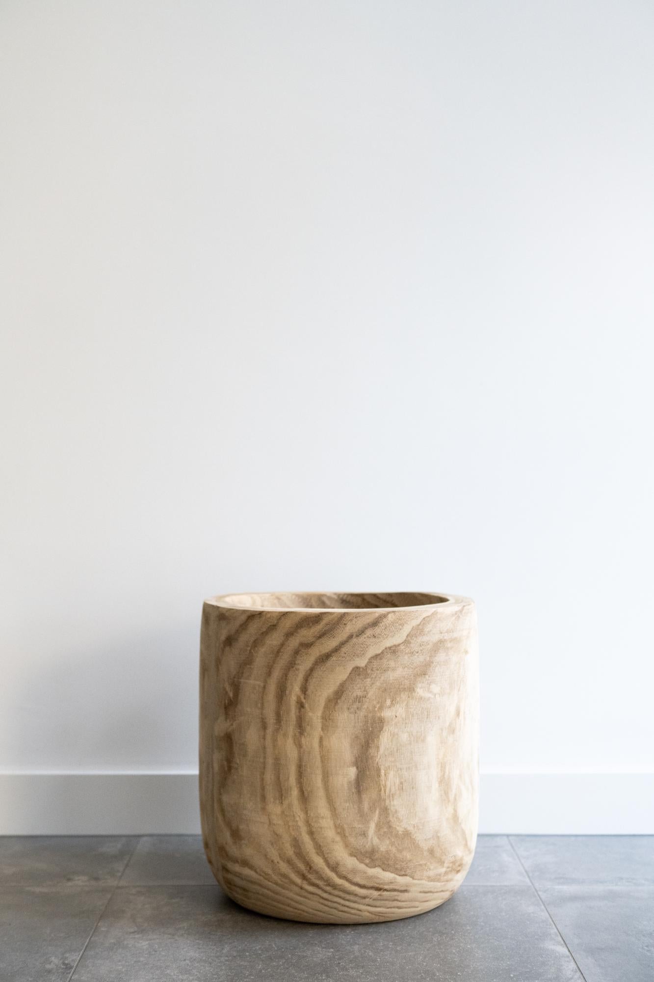 Blumentopf - Holz Hellbraun - Pia Blumentopf - XL - H42 W40 