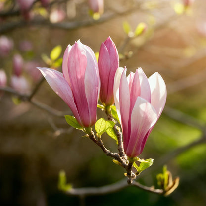 GreenboutiQ - Gartenpflanze - Magnolia Ricki - Blüte Rot - 1 Pflanze - Laubabwerfend - Wenig Pflege - Topf 12cm Höhe 30cm 