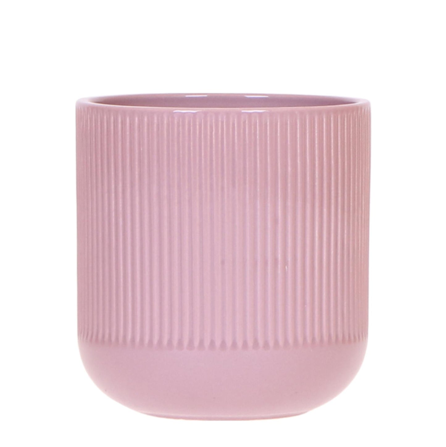 Flare Dekotopf – Ø9 cm – Lila Retro-Blumentopf im 70er Jahre Stil – Strukturierte Oberfläche – Pflanzgefäß aus Keramik – Indoor-Ziertopf 