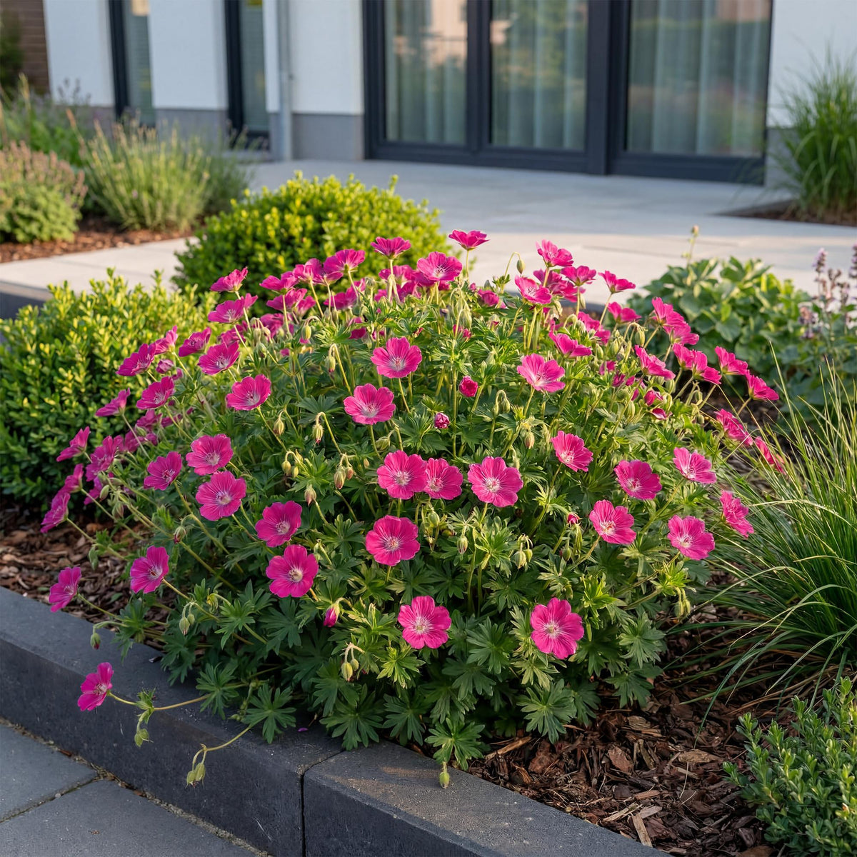 Storchschnabel 'Max Frei' – Geranium sanguineum 'Max Frei' – 3 Pflanzen – Topf Ø11cm – Bienenfreundliche Staude für Garten & Balkon