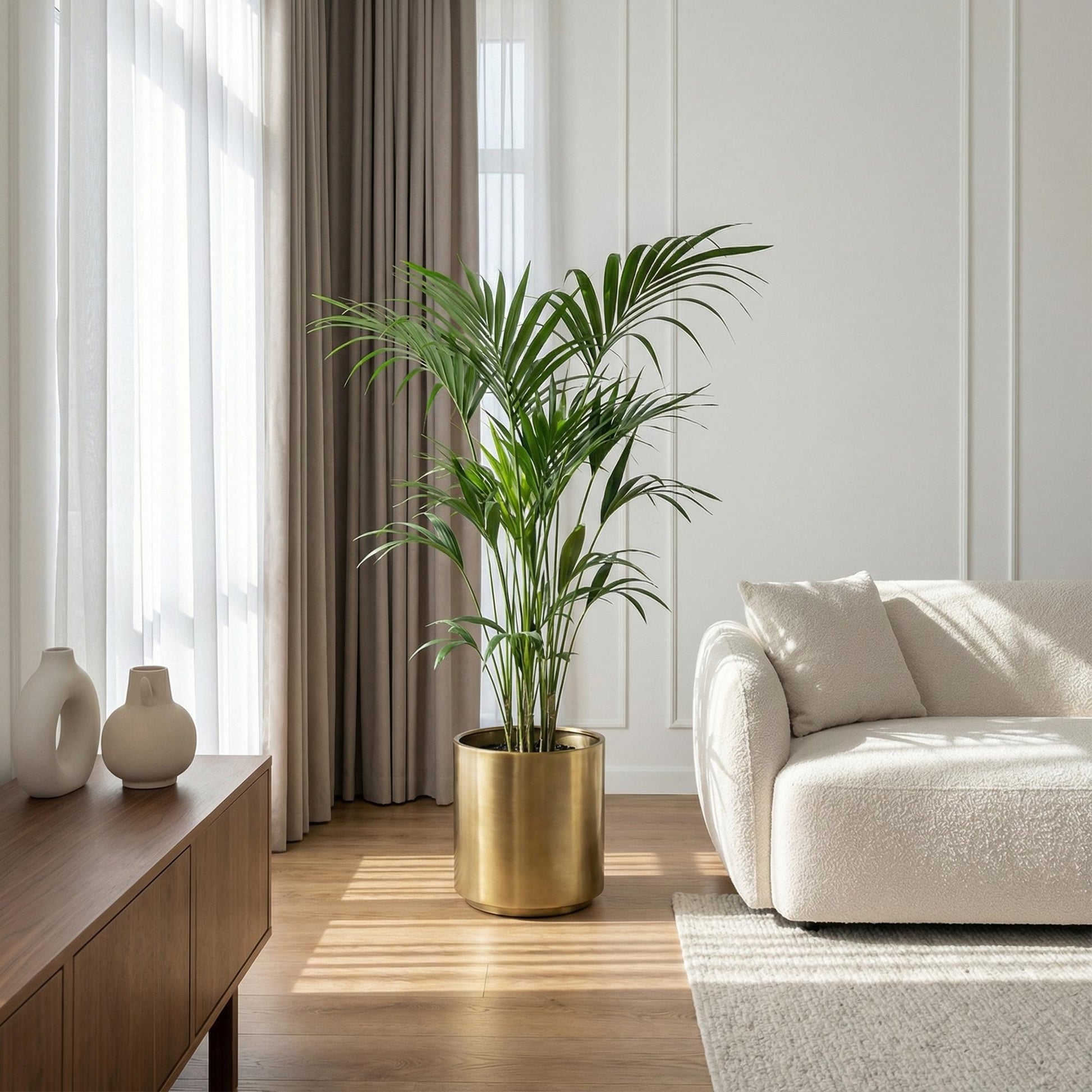 Howea Forsteriana – Kentia-Palme – 140–150cm – ø24cm – Pflegeleichte Zimmerpalme mit gefiederten Blättern – Tropische Grünpflanze für Innenräume – Robuste, luftreinigende Palmenart 