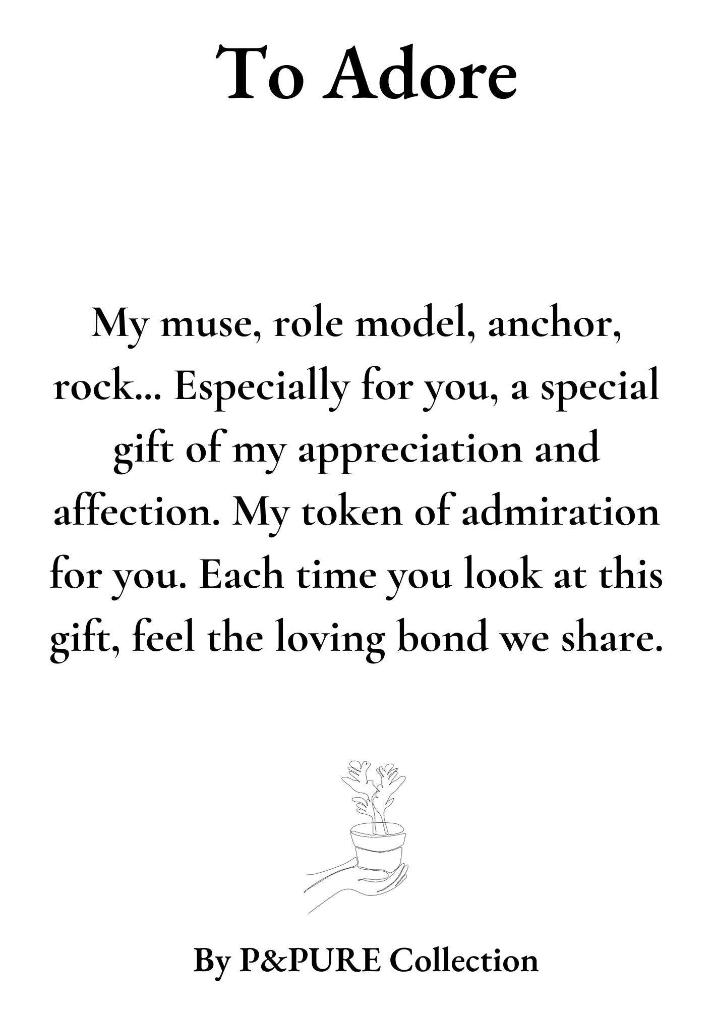 Ananas Rosita Gift "To Adore" WITH GREETING CARD! - Ø12cm - ↕35cm 