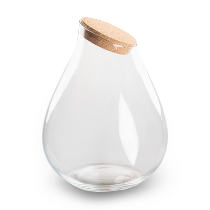 Terrarium fles met kurk - Drop XXL - Ø 34 cm ↑ 43 cm 