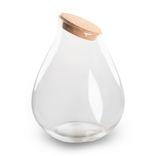 Terrarium fles met kurk - Drop XXL - Ø 34 cm ↑ 43 cm 