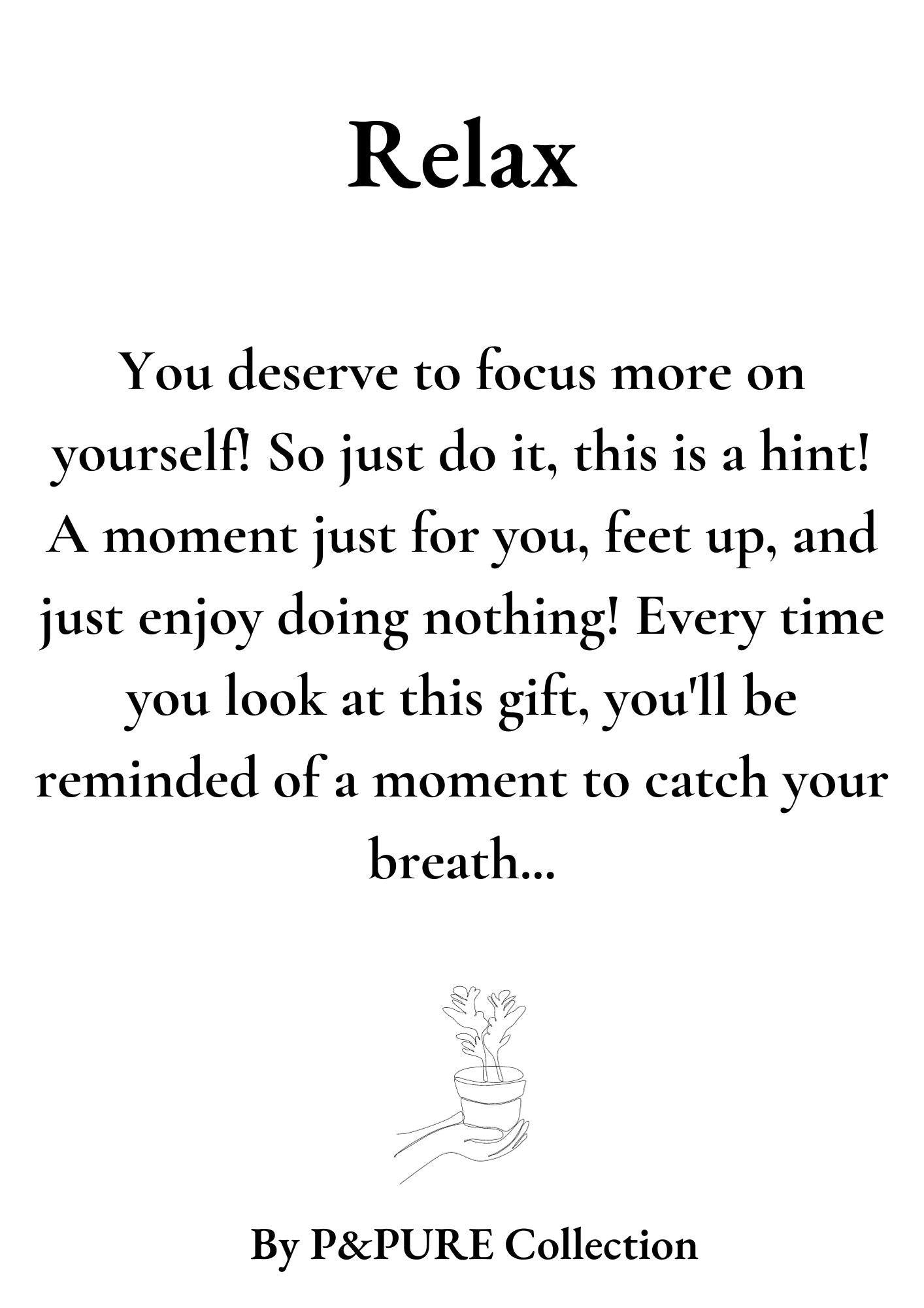 Aloe Vera Gift "Relax" WITH GREETING CARD! - Ø12cm - ↕40cm 