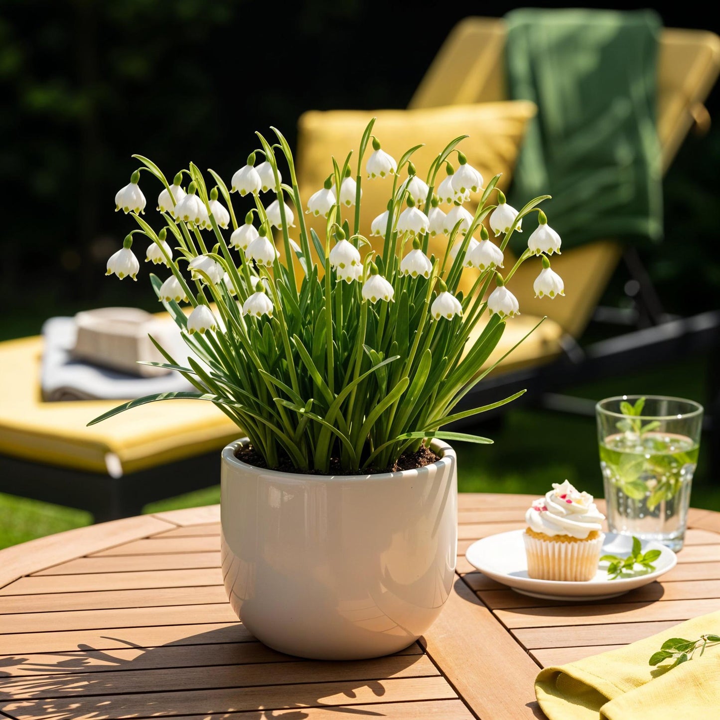 GreenboutiQ - Blumenzwiebeln - Leucojum Aestivum - Farbe Weiß - 20 Stück - Zwiebelgröße 8/9 - XXL Pack 