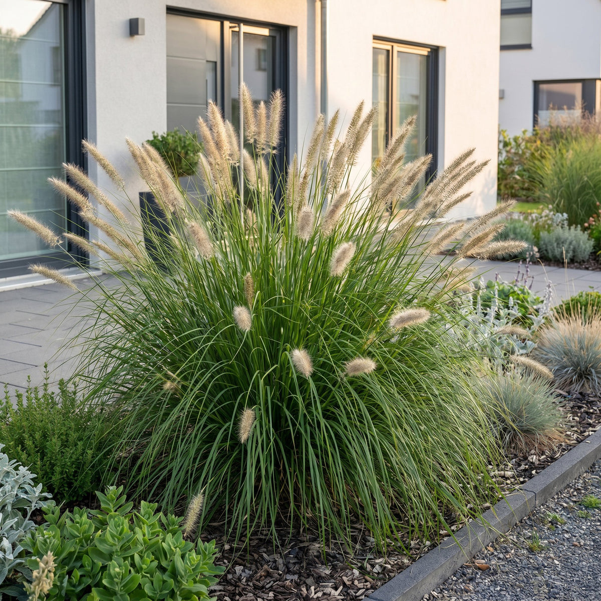 Lampenputzergras 'Hameln' – Pennisetum alopecuroides 'Hameln' – Topf Ø11cm – Bienenfreundliche Staude für Garten & Balkon