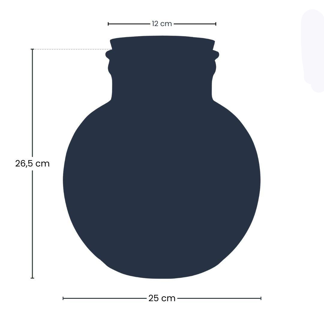 Terrarium fles (met) verlichting - Teddy - Ø 25 cm ↑ 26,5 cm - Zonder LED-kurk 