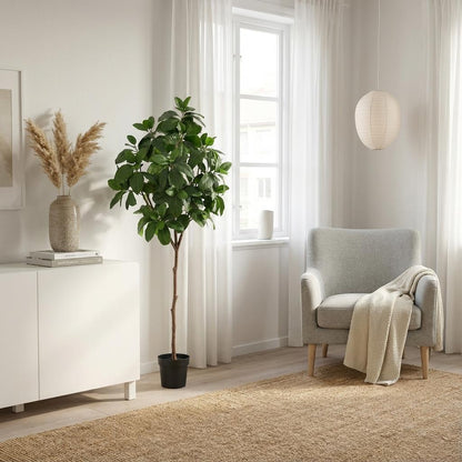 Magnolia Kunstpflanze 190cm – Große Magnolienbaum Deko Pflanze – Pflegefreie Zimmerpflanze für Wohnzimmer Büro & Empfangsbereich