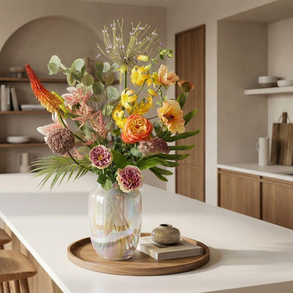 Kunstblumenstrauß - Tropical Chic Deluxe - Real Touch - 13 Stiele - ↑ 105 cm 