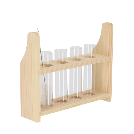 Reagenzglasständer S – Kompakter & stabiler Halter – 20cm hoch – Für Reagenzgläser – Platzsparend & robust 
