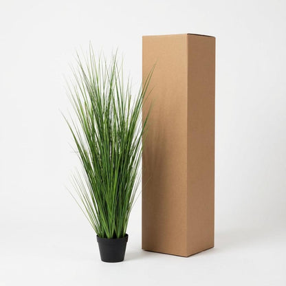 Zwiebelgras Kunstpflanze 130cm – Moderne Deko Kunstpflanze – Pflegefreie Zimmerpflanze für Wohnzimmer Büro & Empfangsbereich