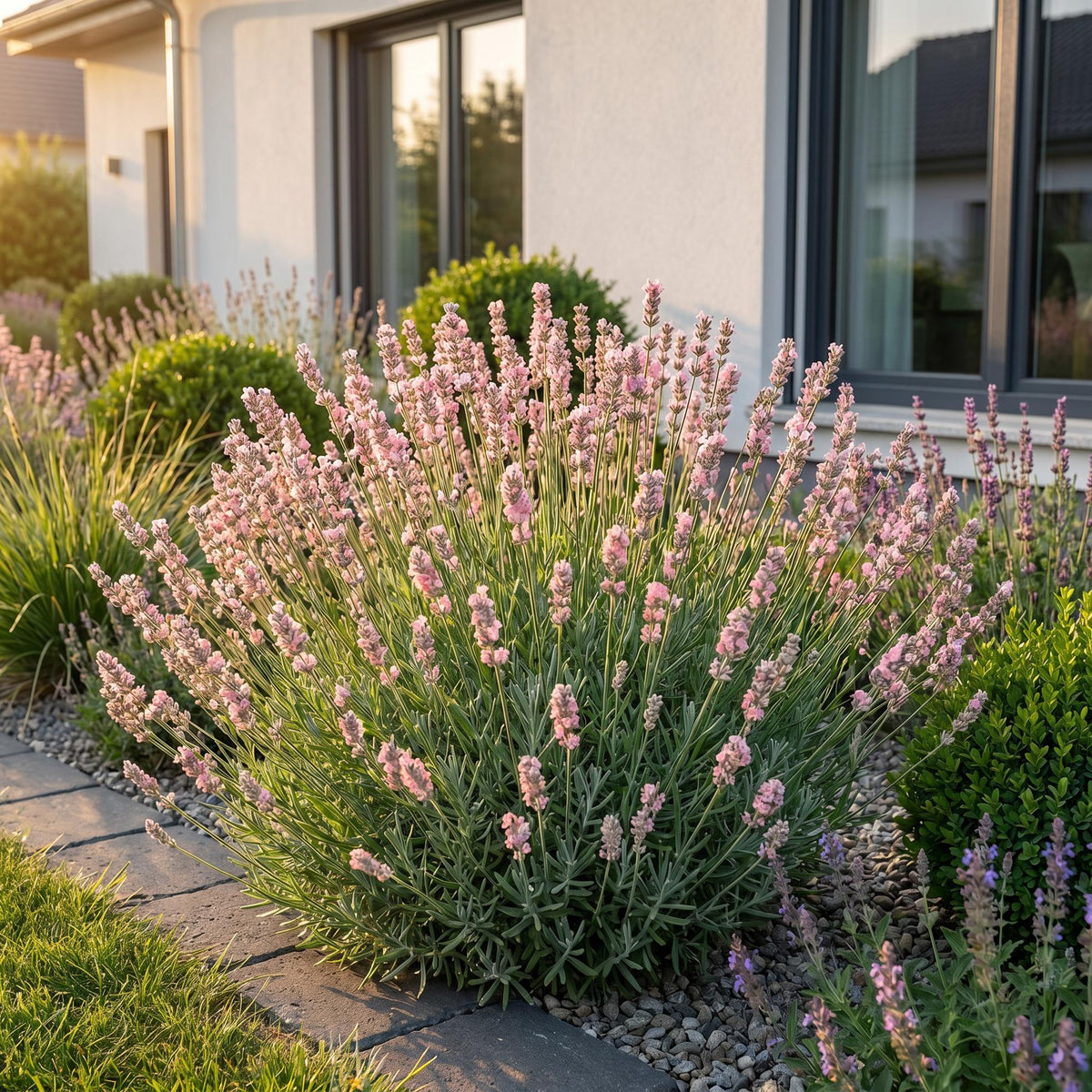 Lavendel 'Rosea' – Lavandula angustifolia 'Rosea' – 6 Pflanzen – Topf Ø11cm – Bienenfreundliche Staude für Garten & Balkon