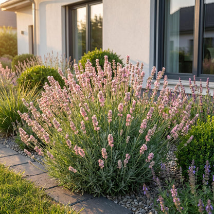 Lavendel 'Rosea' – Lavandula angustifolia 'Rosea' – 6 Pflanzen – Topf Ø11cm – Bienenfreundliche Staude für Garten & Balkon