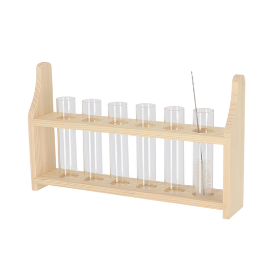 Reagenzglasständer M – Stabiler Halter für Reagenzgläser – Maße 33,3x6x20cm – Praktisch für Pflanzenstecklinge und Laborbedarf 