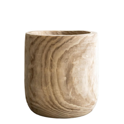 Blumentopf - Holz Hellbraun - Pia Blumentopf - XL - H42 W40 