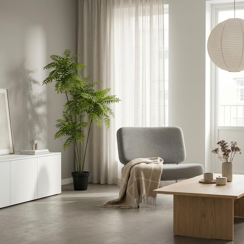 Mahonia Kunstpflanze 185cm – Große Deko Kunstpflanze mit buschigem Blattwerk – Pflegefreie Zimmerpflanze für Wohnzimmer Büro & Empfangsbereich