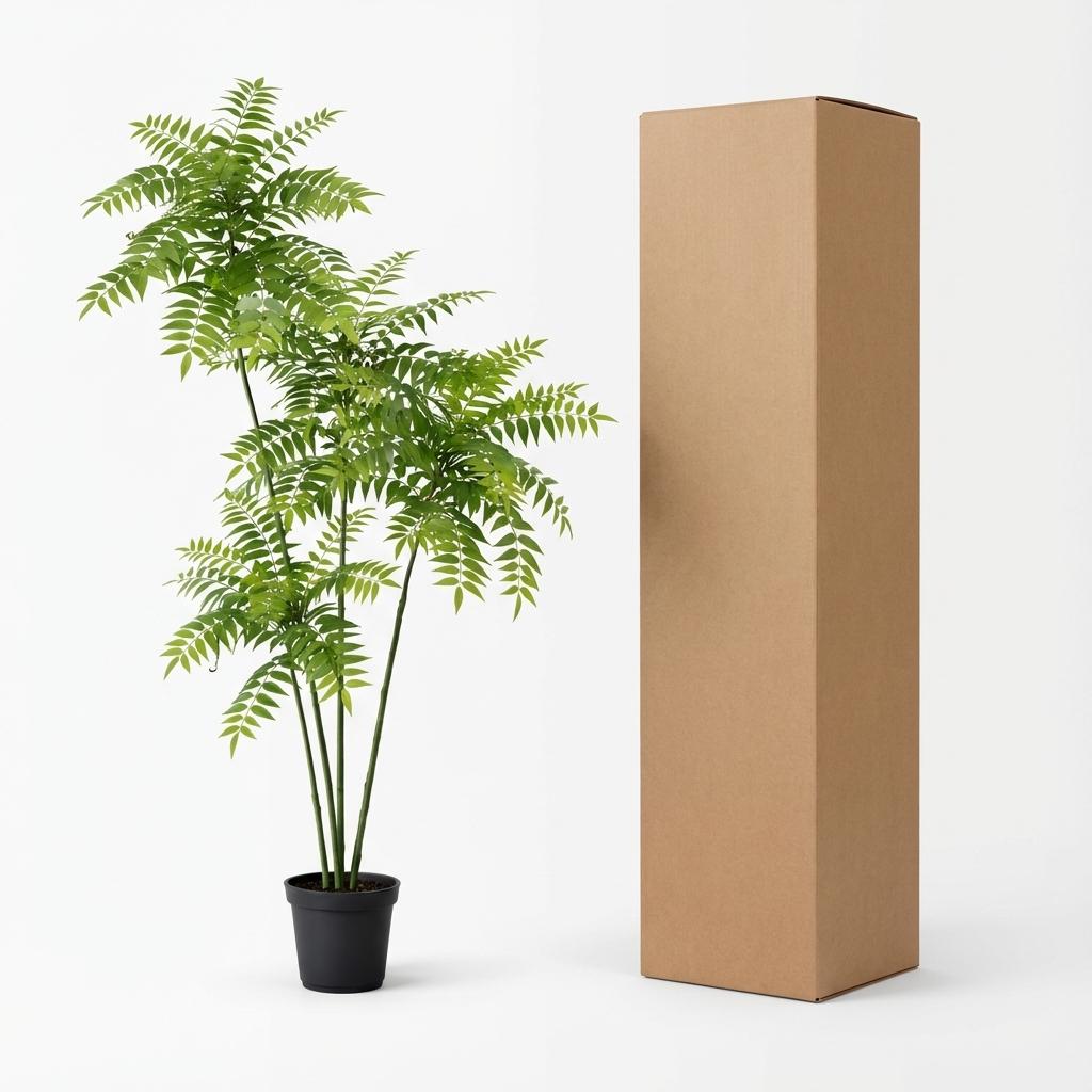 Mahonia Kunstpflanze 185cm – Große Deko Kunstpflanze mit buschigem Blattwerk – Pflegefreie Zimmerpflanze für Wohnzimmer Büro & Empfangsbereich