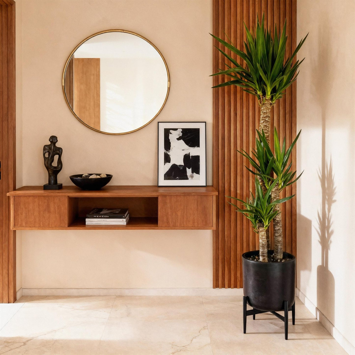 Palmlilie Yucca Elephantipes – 170cm – 27cm – Pflegeleichte, robuste Palmlilie mit langen, schmalen Blättern – Großwüchsige Zimmerpflanze für moderne Wohn- und Arbeitsräume 