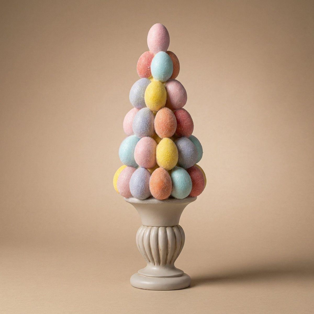 Osterei Baum Dekoration - Glitzer Pastell Eier - ↑ 40 cm 