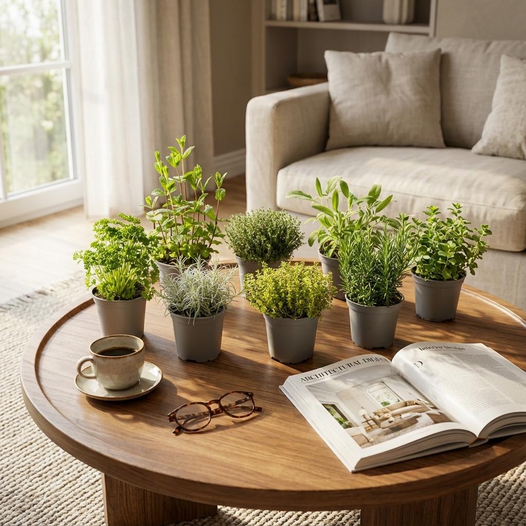 Kräutermischung – 8 Kräuterpflanzen – Ø12cm – Höhe 12–15cm – Küchenkräuter Mix mit Basilikum Oregano Thymian Rosmarin – Für Küche Balkon & Garten 