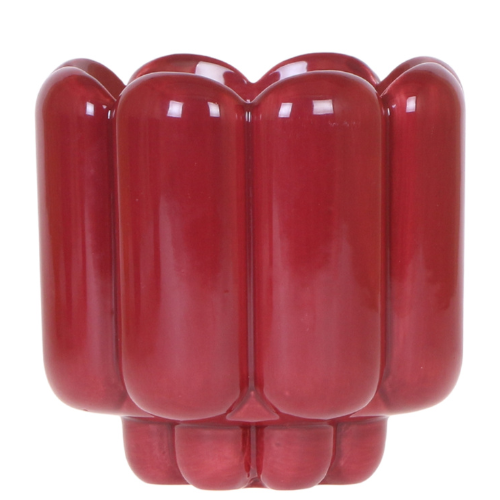 Kolibri Home | Retro Shine Übertopf - Red - Ø12cm 