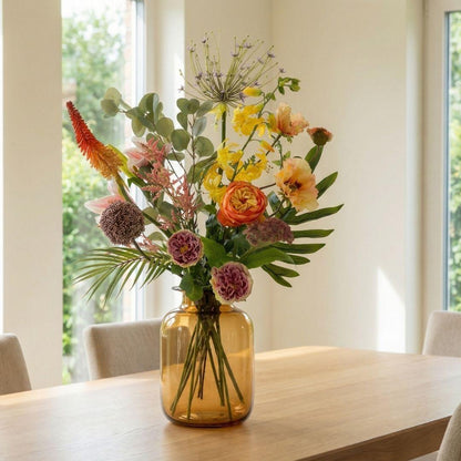 Kunstblumenstrauß - Tropical Chic Deluxe - Real Touch - 13 Stiele - ↑ 105 cm 