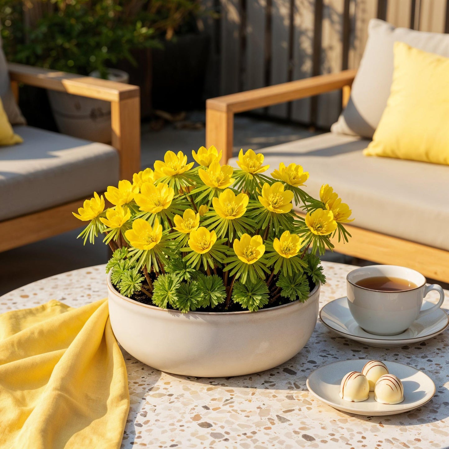 GreenboutiQ - Blumenzwiebeln - Eranthis Cilicica - Farbe Gelb - 25 Stück - Zwiebelgröße 4/5 - XXL Pack 